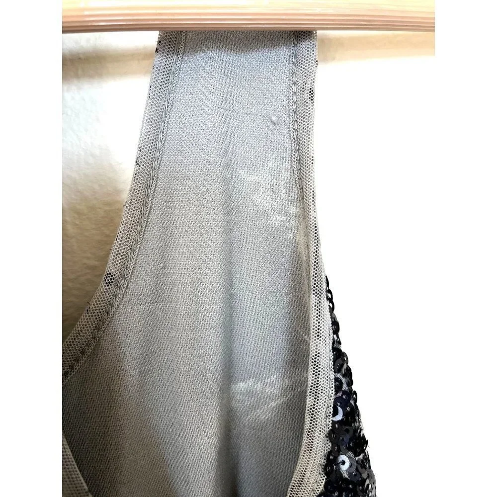 INC Sleeveless Sequin Top Size L